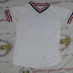 Red ,White, and Black Shirt